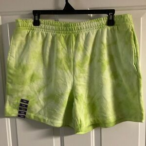 Tie-Dye Women's Shorts in Green
